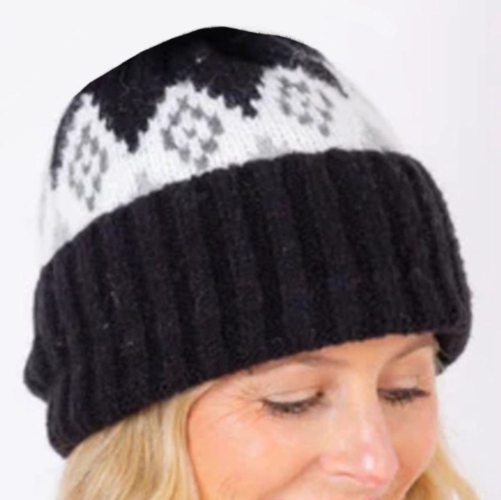 New Black and White Beanie